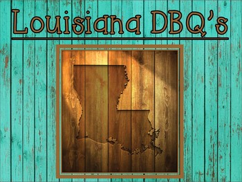 Preview of Third Grade Louisiana Social Studies DBQ's Bundle