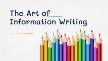 Preview of Third Grade Lucy Calkins Informational Writing Unit 2 Mini Lesson Slides