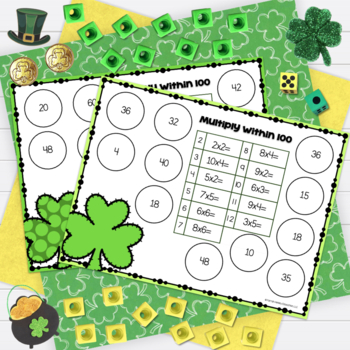 Third Grade March BUMP Math Game - Multiply Within 100 | TPT