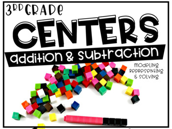 Preview of Third Grade Math Centers Addition and Subtraction