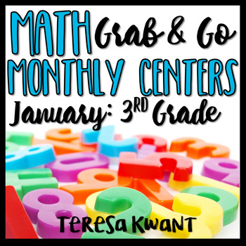 Preview of Third Grade Math Centers for January