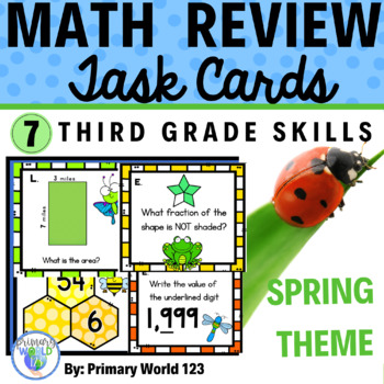 Preview of 3rd Grade Math Centers  Spring