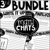 Third Grade Math Chats for the Year BUNDLE