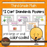 Third Grade Math Common Core Standards - "I Can" Posters