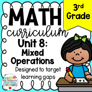 Preview of Third Grade Math Curriculum Unit 8 Order of Operations