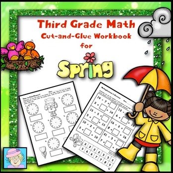 Preview of Spring Math Worksheets 3rd Grade | Third Grade Math Review Common Core