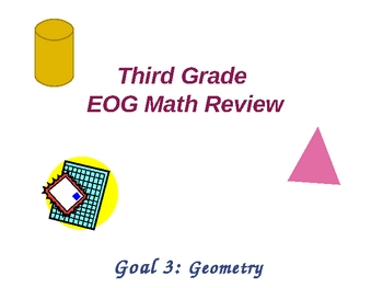 Preview of Third Grade Math EOG Review: Geometry and Coordinate Grids