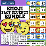 Multiplication and Division Fact Fluency Emoji Clip Chart Bundle