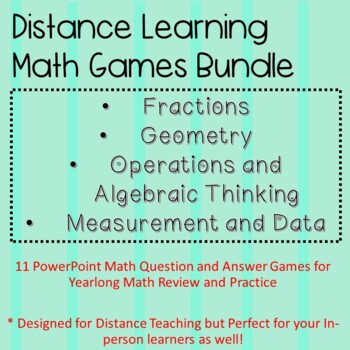 Preview of Third Grade Math Games PowerPoint Bundle