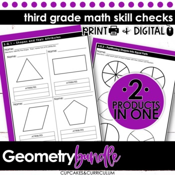 Preview of Third Grade Math | Geometry Bundle