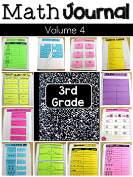 Preview of Third Grade Math Journal Volume 4 Multiplication