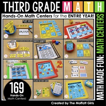Preview of Third Grade Math Made Fun (Centers)