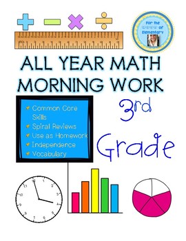 Preview of Third Grade Math Morning Work