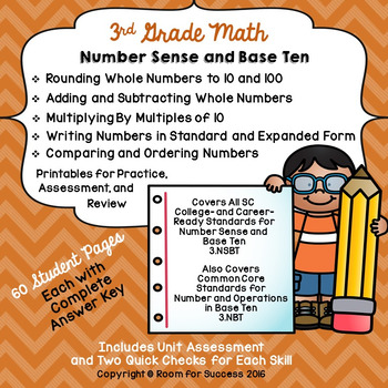 Preview of 3rd Grade Math: Number Sense and Base Ten