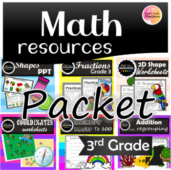 Preview of Third Grade Math Packet Resources