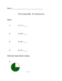 Third Grade Math Pre and Post Assessment