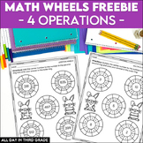 Third Grade Math Review - Math Wheels * Teacher Appreciati