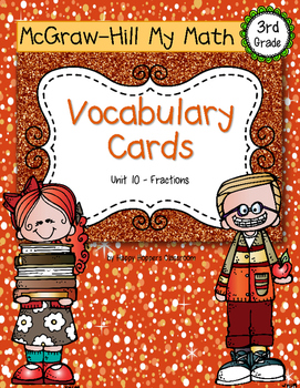 Preview of Third-Grade Math Vocabulary {My Math Series - Unit 10}{CCSS aligned}