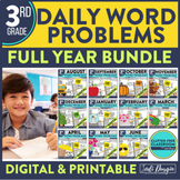 Two Step Word Problems for 3rd Grade | Printable and Digit