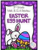 Math and ELA Easter Egg Hunt THIRD GRADE