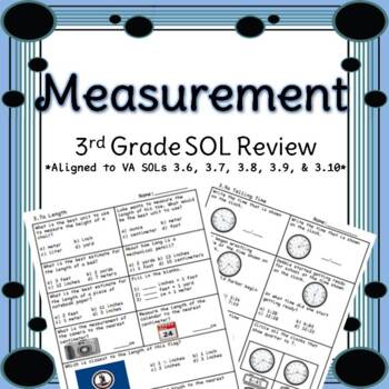 Preview of Third Grade Measurement Review