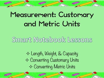 Preview of Measurement Unit Smart Notebook Lesson