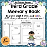 Memory Book 3rd Grade - Third Grade Memory Book (Half Page