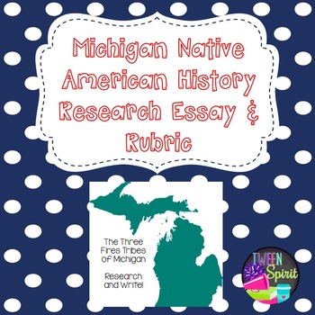 Preview of Michigan History Writing Assessment and Rubric - Third Grade Fun!