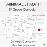 Third Grade Minimalist Math Curriculum