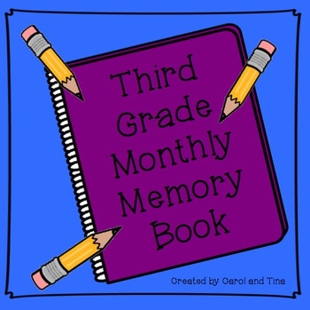 Preview of Third Grade Monthly Memory Book