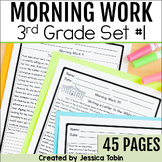 Morning Work 3rd Grade, Math Grammar Reading Spiral Review