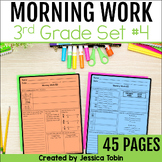 Morning Work 3rd Grade - Math, Phonics, ELA Review Workshe