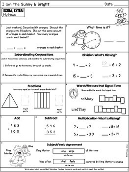 Third Grade Morning Work: May by Emily Ames | Teachers Pay Teachers