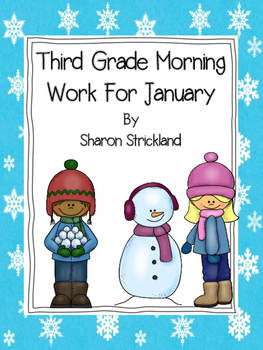 Preview of Third Grade Morning Work for January- Common Core Aligned