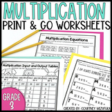 Third Grade Multiplication Worksheets