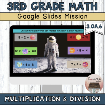 Preview of Multiplication and Division Outer Space Math Mission 3.OA.6