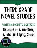 3rd Grade Novel Studies Bundle:  Because of Winn-Dixie, Sh