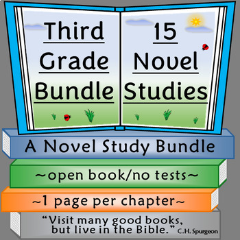 Preview of Third Grade Novel Studies Bundle