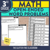 Open Ended Math Questions for 3rd Grade