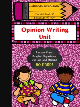 Preview of Third Grade Opinion Unit Writing