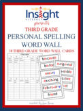 Third Grade Personal Spelling Word Wall + 38 Word Wall Cards