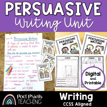 Preview of Persuasive Opinion Writing Lesson for Third Grade