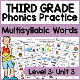 Third Grade Phonics, Level 3 Unit 3, Silent-e Syllable Div