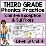 Third Grade Phonics, Level 3 Unit 4: Silent-e and 1-1-1 Wo