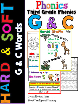 Preview of Third Grade Phonics Level 3 Unit 6 ( Hard and Soft G & C )