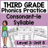 Third Grade Phonics, Level 3 Unit 8: Consonant-le Syllable
