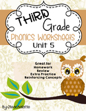 Third Grade Phonics Unit 5 Worksheets