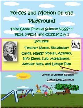 Preview of Third Grade Physical Science-Forces and Motion on the Playground