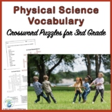 Third Grade Physical Science Vocabulary Crossword Puzzle