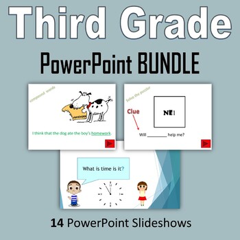 Preview of Third Grade PowerPoint BUNDLE